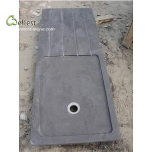 L828 Blue Limestone Shower Pan Shower Tray