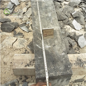L828 Blue Limestone Steps Treads Acid Washed