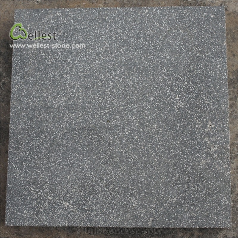L828 Blue Stone Limestone Cube Paver Sandblasted