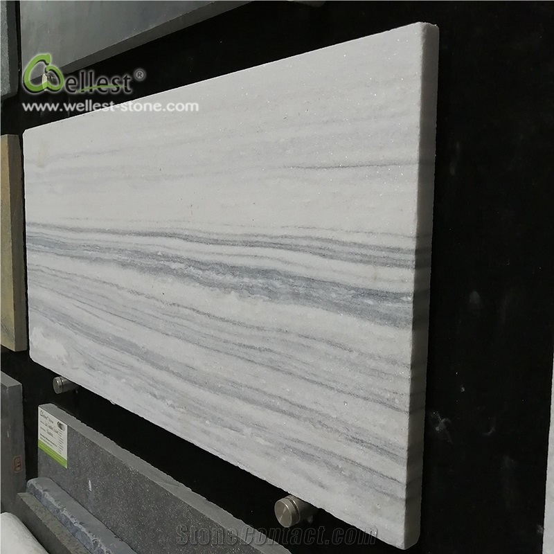Qt-036 Cloudy Grey Quartzite Straight Vein Tile
