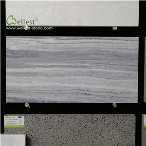 Qt-036 Cloudy Grey Quartzite Straight Vein Tile