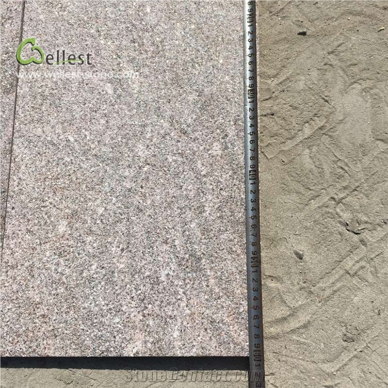 Qt 26 Pink Quartzite Cut to Size Tile Flamed