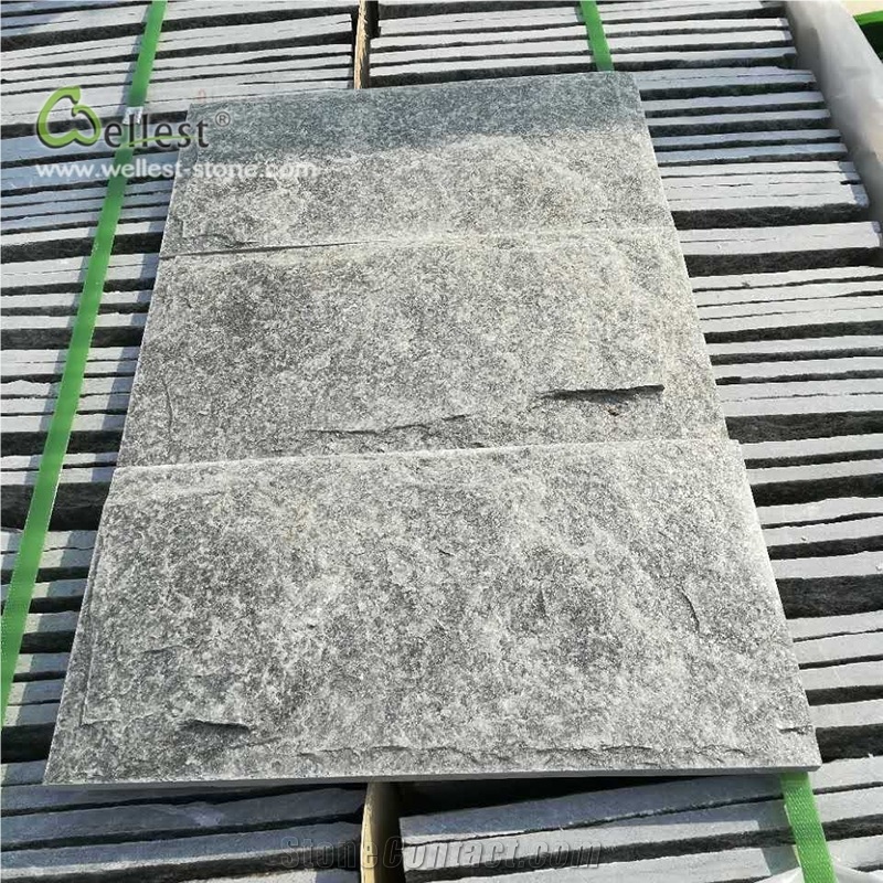 Qt24 Green Quartzite Mushroom Stone Wall Cladding