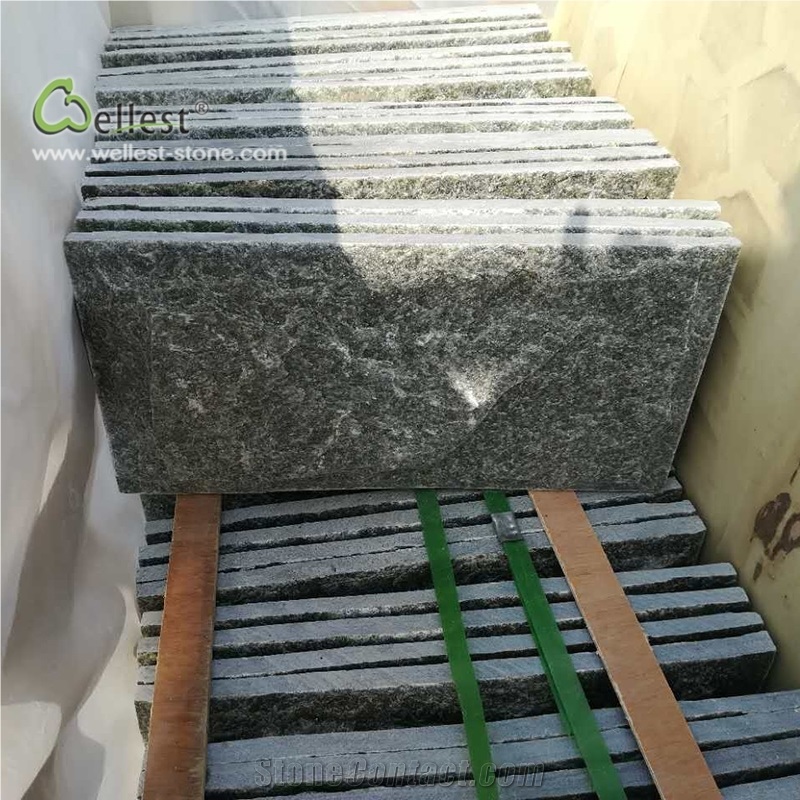 Qt24 Green Quartzite Mushroom Stone Wall Cladding
