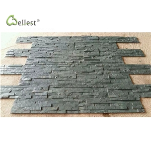 St17 Green Slate Flat Edge Ledge Stone Cultured