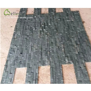 St17 Green Slate Flat Edge Ledge Stone Cultured