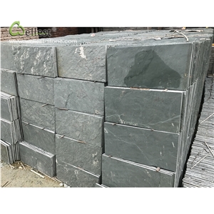 St17 Green Slate Mushroomed Stone Wall Cladding