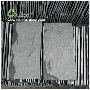 St18 Black Slate Mushroomed Stone Wall Cladding