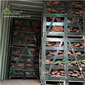 V405 Red Volcanic Stone Lava Loose Stone Cobble
