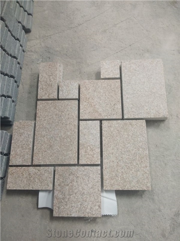 Outdoor Rusty G682 Granite Paving Stone Pattern