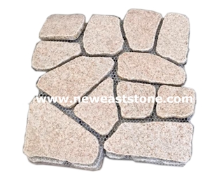 Outdoor Rusty G682 Granite Paving Stone Pattern