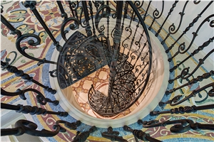 Stone Mosaic Floor Medallion