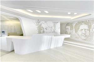 Commercial Acrylic Office Reception Counter
