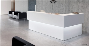 Commercial Acrylic Office Reception Counter