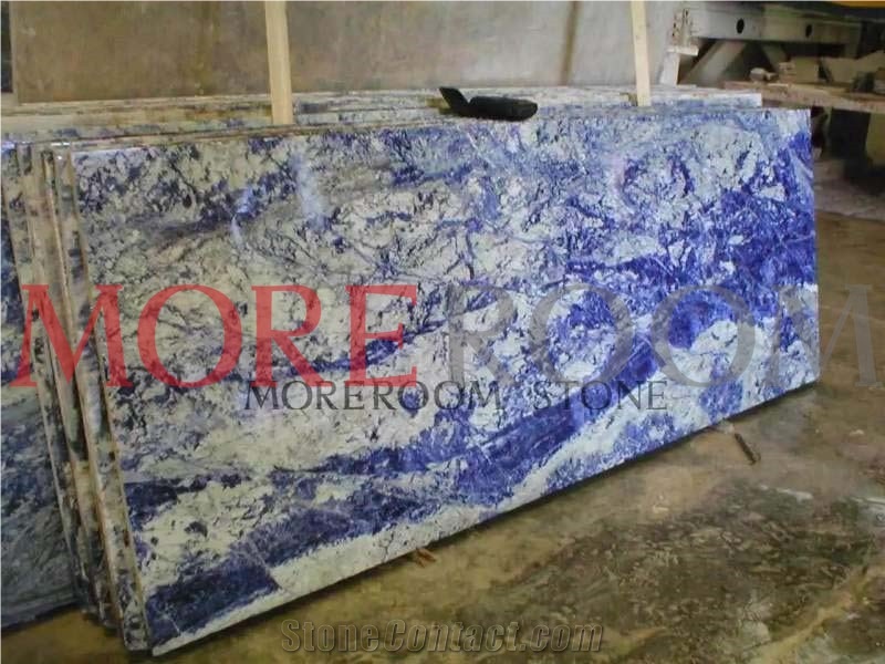 Expensive Sodalite Blue Jasper Slab Size Granite