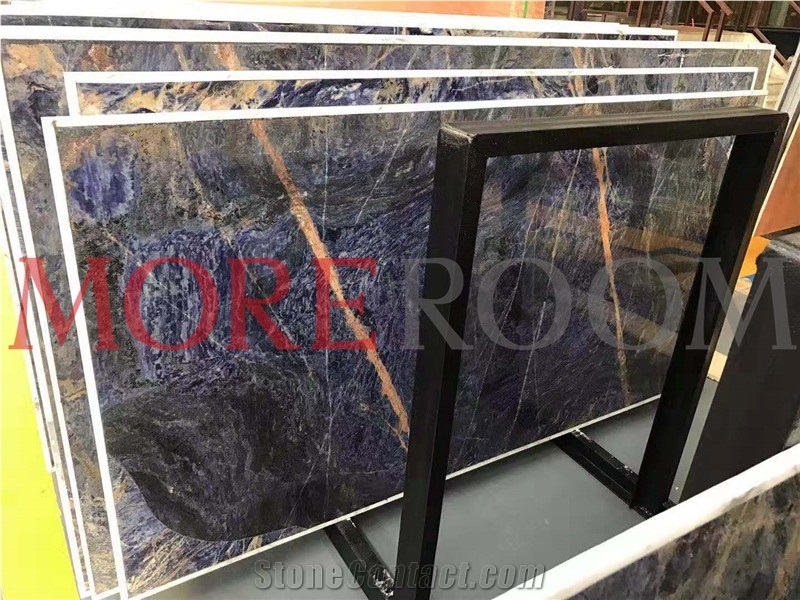 Expensive Sodalite Blue Jasper Slab Size Granite