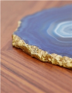 Home Decor Backlit Agate Coaster Christmas Gift