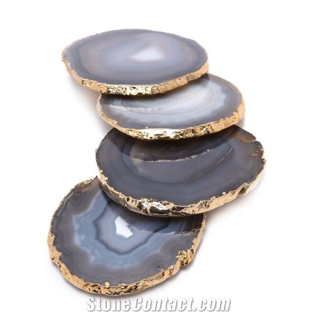 Home Decor Backlit Agate Coaster Christmas Gift