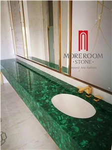 Malachite Green Onxy Stone Bathroom Countertops