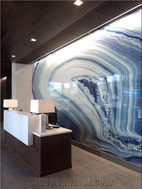 Translucent Resin Artificial Gem Glass Agate Panel