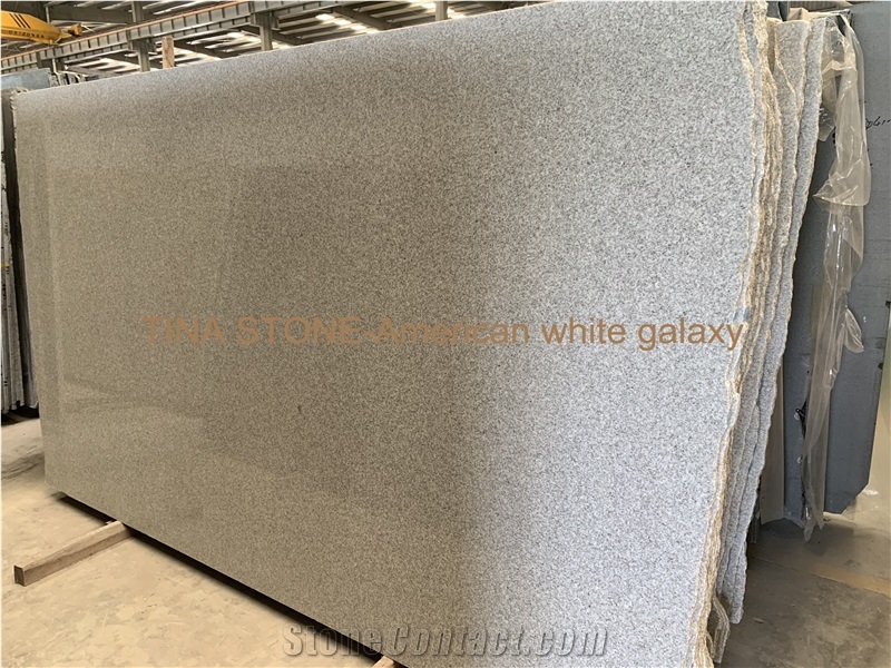 Amercian White Galaxy Granite Tiles Slabs