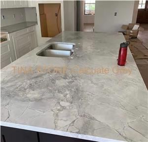 Calculate Grey Marble Islands Countertops