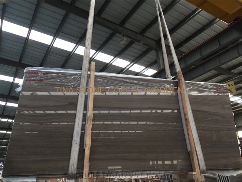 Coffee Wooden Marble Slabs Tiles Building Covering