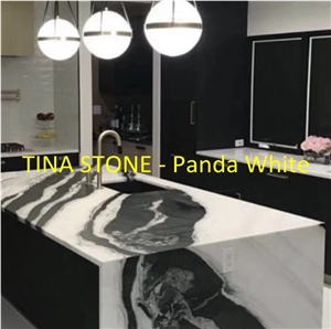 Panda White Slabs Tiles Marble Floor Wall Cladding
