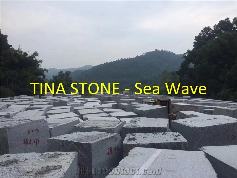 Sea Wave Granite Slabs Tiles for Countertops