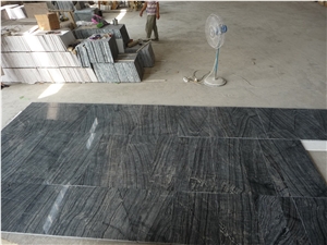 Ancient Wooden Vein Kenya Black Marble Table