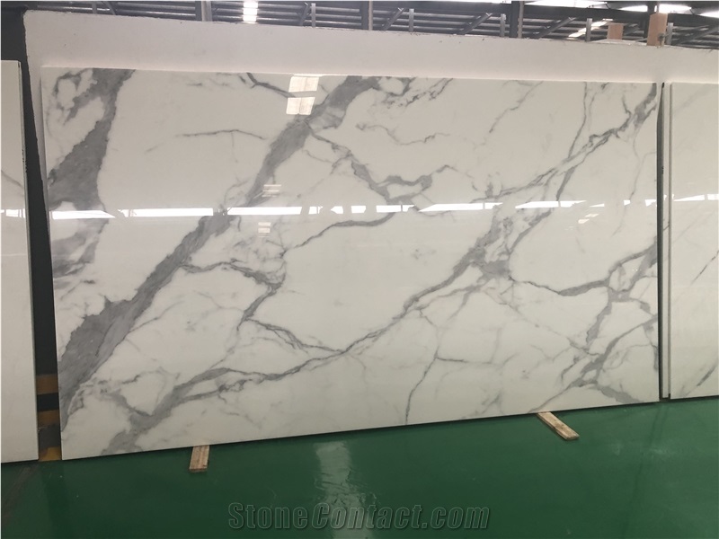Carrara Marble Look Nano Crystallized Glass Stone