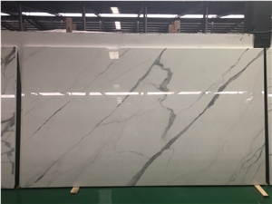 Carrara Marble Look Nano Crystallized Glass Stone