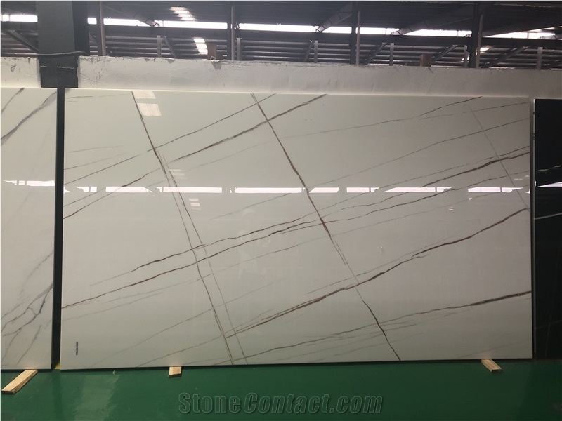 Carrara Marble Look Nano Crystallized Glass Stone
