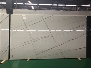 Carrara Marble Look Nano Crystallized Glass Stone