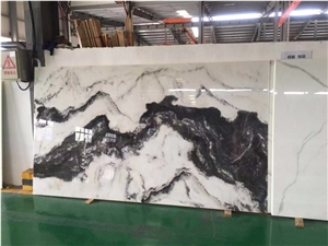 Panda White Marmoglass Crystallized Panel