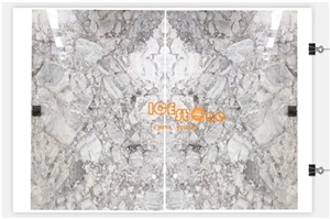 China Super White Horizon Grey Marble Slab & Tile