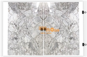 China Super White Horizon Grey Marble Slab & Tile