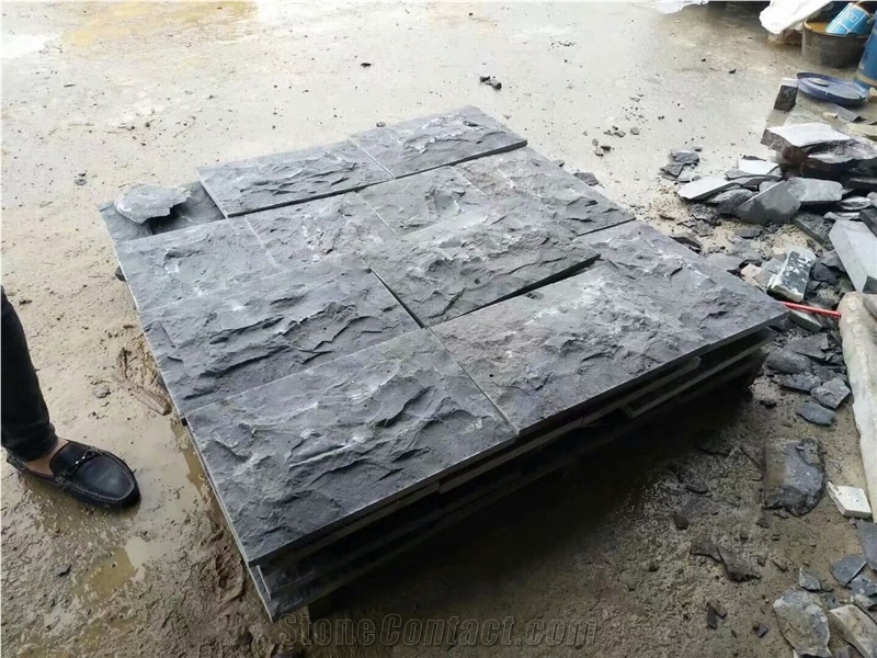 Black Basalt Mushroom Stone