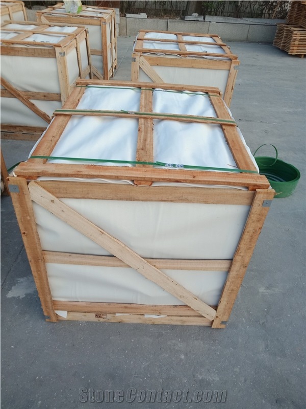 G655 Hazel White Flamed Tile