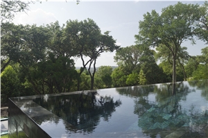 Bali Black Lavastone Honed Swimming Pool Tiles