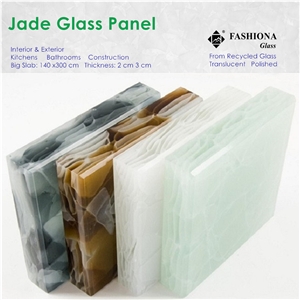Translucent Jade Glass Panel