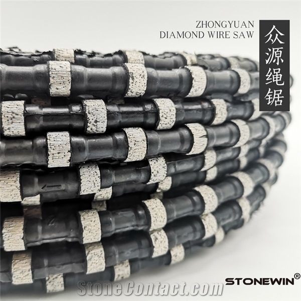 Rubber Diamond Wire Cutting Rope For Granite