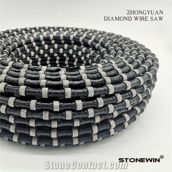 Rubber Diamond Wire Cutting Rope For Granite