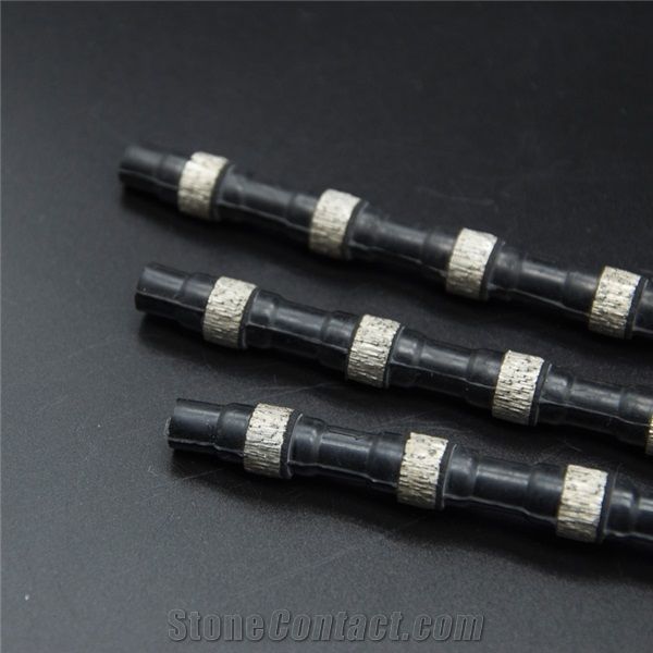 Rubber Diamond Wire Cutting Rope For Granite