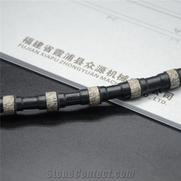 Rubber Diamond Wire Cutting Rope For Granite