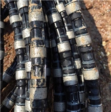 Rubber Diamond Wire Saw For Cutting Granite Stones