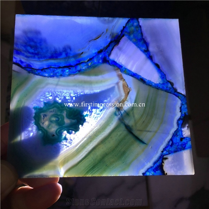 China Purple Agate Gemstone Slabs,Tiles