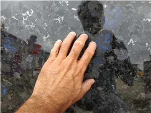 Volga Blue Granite Blocks, Aurora Blue Granite
