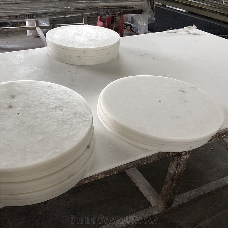 Artificial Decoration Material White Round Table