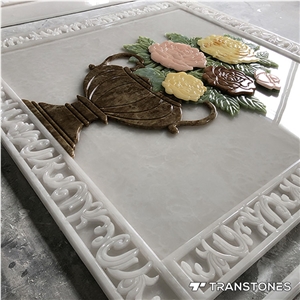 Cnc Faux Alabaster Different Pattern for Wall & Counter